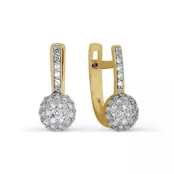 Серьги с бриллиантами Линии Любви