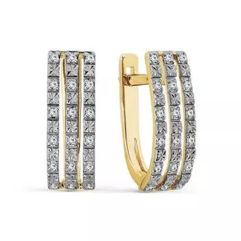 Серьги с бриллиантами Линии Любви