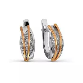 Серьги с бриллиантами Линии Любви