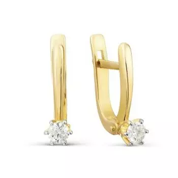 Серьги с бриллиантами Линии Любви