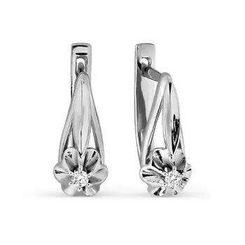 Серьги с бриллиантами Линии Любви