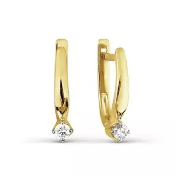 Серьги с бриллиантами Линии Любви