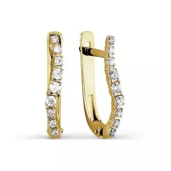 Серьги с бриллиантами Линии Любви
