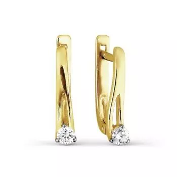 Серьги с бриллиантами Линии Любви