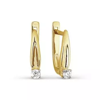 Серьги с бриллиантами Линии Любви