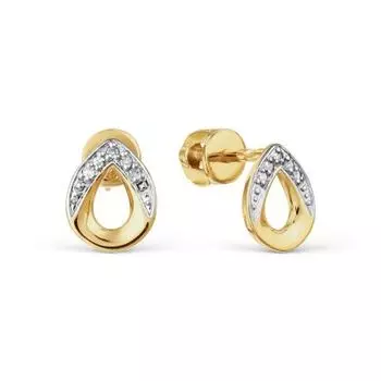 Серьги с бриллиантами Линии Любви