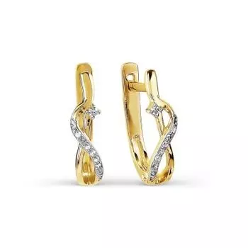 Серьги с бриллиантами Линии Любви