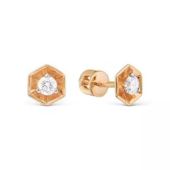 Серьги с бриллиантами Линии Любви