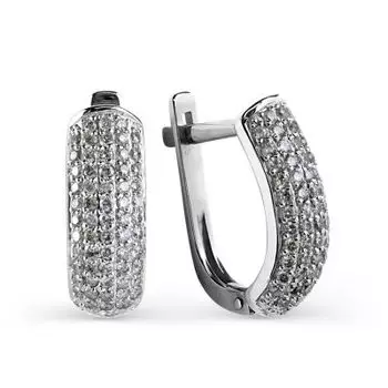 Серьги с бриллиантами Линии Любви