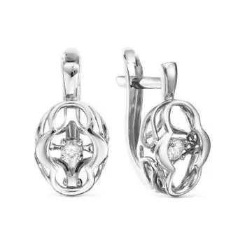 Серьги с бриллиантами Линии Любви