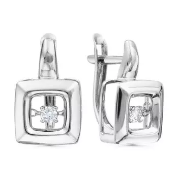 Серьги с бриллиантами Линии Любви