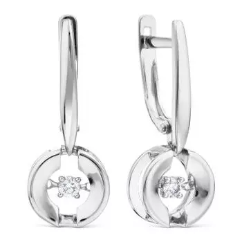 Серьги с бриллиантами Линии Любви