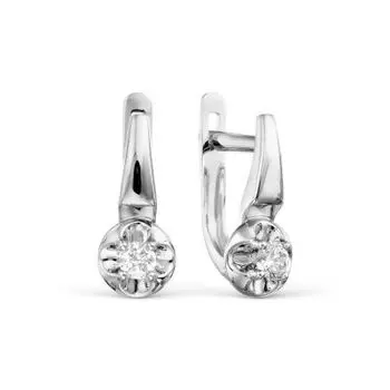 Серьги с бриллиантами Линии Любви