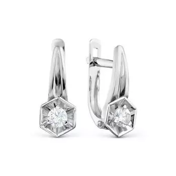 Серьги с бриллиантами Линии Любви