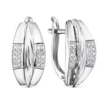 Серьги с бриллиантами Линии Любви