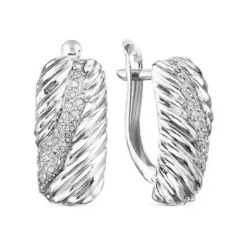 Серьги с бриллиантами Линии Любви