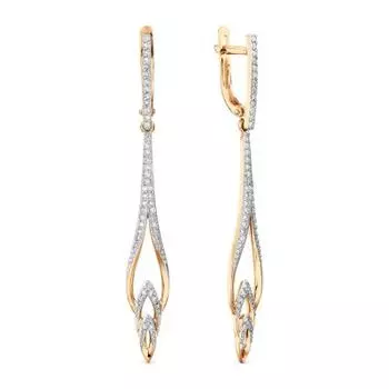 Серьги с бриллиантами Линии Любви