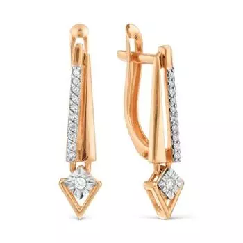 Серьги с бриллиантами Линии Любви