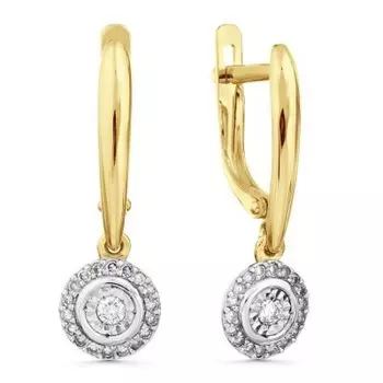 Серьги с бриллиантами Линии Любви