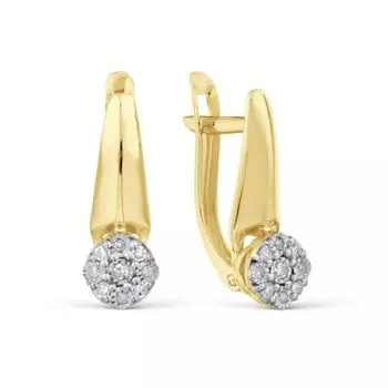 Серьги с бриллиантами Линии Любви