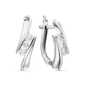 Серьги с бриллиантами Линии Любви