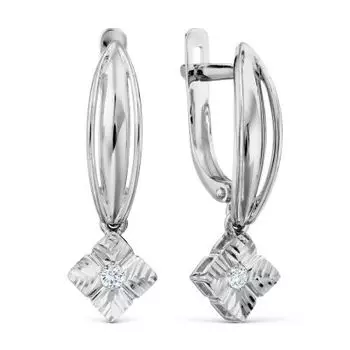 Серьги с бриллиантами Линии Любви