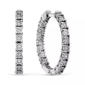 Серьги с бриллиантами Линии Любви