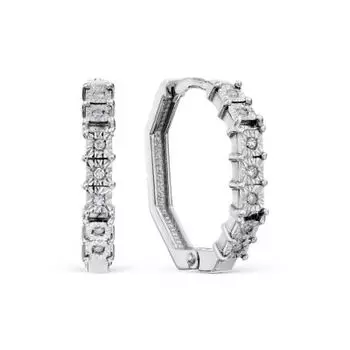 Серьги с бриллиантами Линии Любви