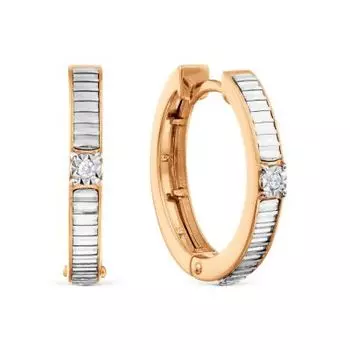 Серьги с бриллиантами Линии Любви