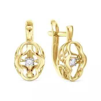 Серьги с бриллиантами Линии Любви