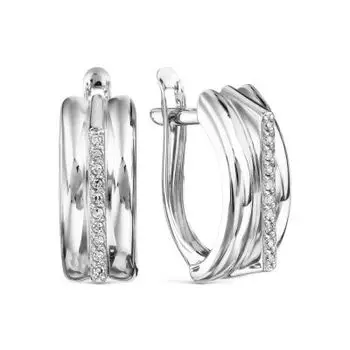 Серьги с бриллиантами Линии Любви