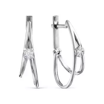 Серьги с бриллиантами Линии Любви