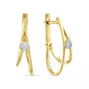 Серьги с бриллиантами Линии Любви