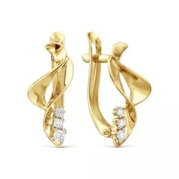 Серьги с бриллиантами Линии Любви