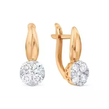 Серьги с бриллиантами Линии Любви