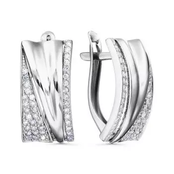 Серьги с бриллиантами Линии Любви