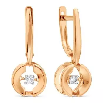 Серьги с бриллиантами Линии Любви