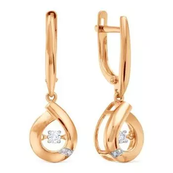 Серьги с бриллиантами Линии Любви