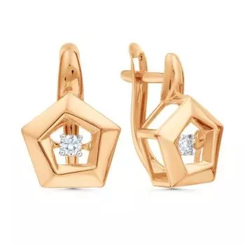 Серьги с бриллиантами Линии Любви