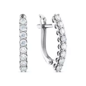 Серьги с бриллиантами Линии Любви