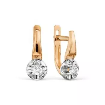 Серьги с бриллиантами Линии Любви