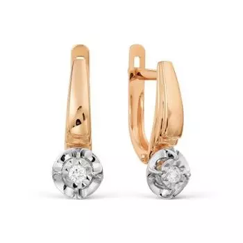 Серьги с бриллиантами Линии Любви