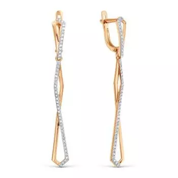 Серьги с бриллиантами Линии Любви