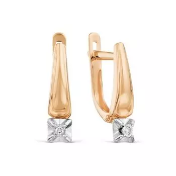 Серьги с бриллиантами Линии Любви