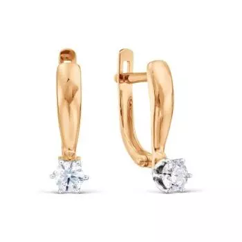 Серьги с бриллиантами Линии Любви