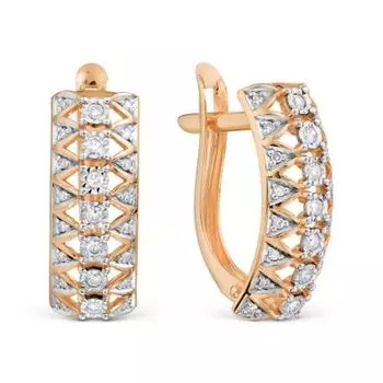 Серьги с бриллиантами Линии Любви