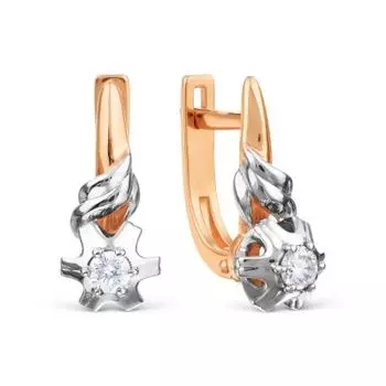 Серьги с бриллиантами Линии Любви