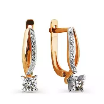 Серьги с бриллиантами Линии Любви