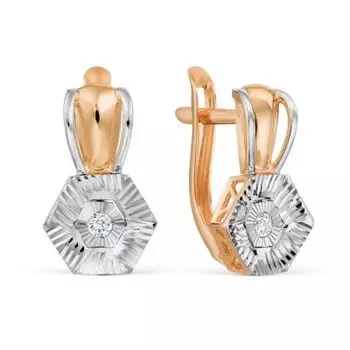 Серьги с бриллиантами Линии Любви