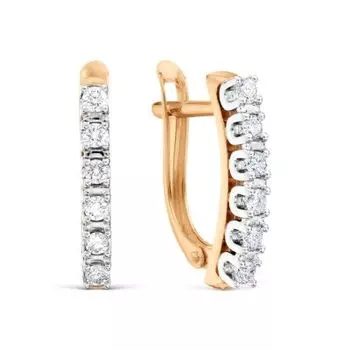 Серьги с бриллиантами Линии Любви